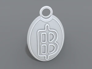 llavero baht Modelo de impresión 3D