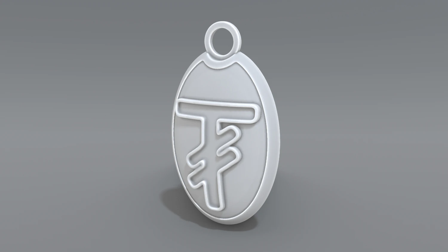 keychain tugrik 3D Print Model .c4d .max .obj .3ds .fbx .stl .blend