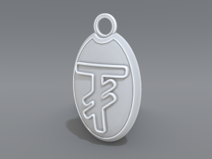keychain tugrik 3D-printmodel