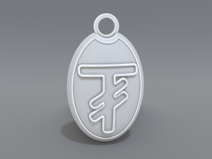 keychain tugrik Modello di stampa 3D