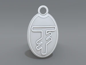 keychain tugrik 3D Print Model