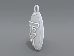 keychain tugrik 3D Print Model