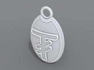 keychain tugrik 3D Print Model
