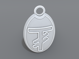 keychain tugrik Modello di stampa 3D