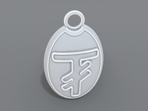 keychain tugrik 3D Print Model