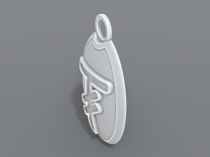 keychain tugrik Modello di stampa 3D