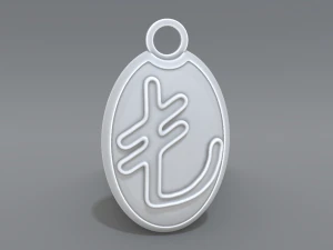 keychain turkish lira 3D Print Model