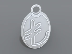 keychain turkish lira 3D Print Model