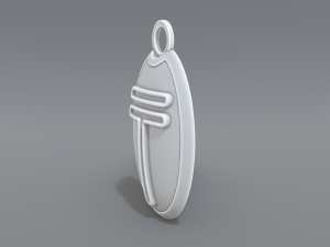 keychain tenge 3D-printmodel