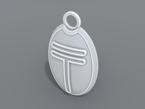 keychain tenge 3D-printmodel