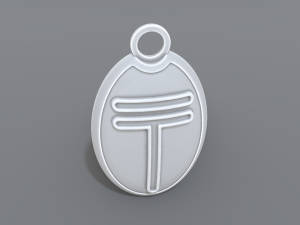 keychain tenge 3D-printmodel