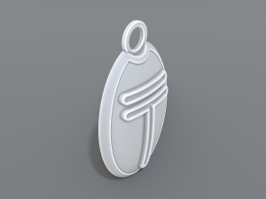 keychain tenge 3D-printmodel