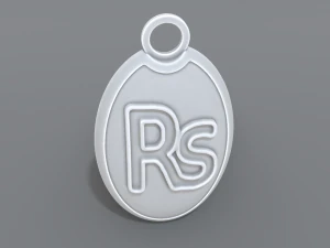 keychain rupee 3D Print Model