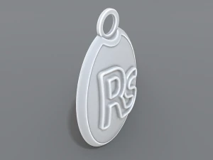 keychain rupee 3D Print Model