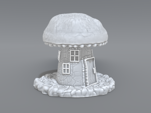 house mushroom Modèles 3D en vedette