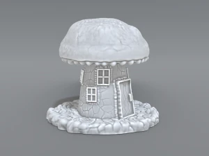 house mushroom 3D Print Model