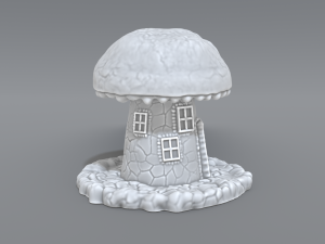 house mushroom Modèles 3D en vedette