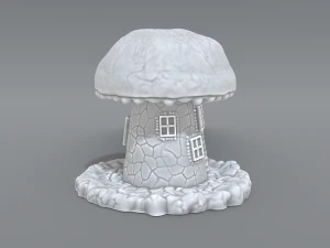 house mushroom 3D Print Model