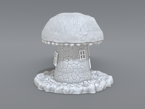 house mushroom Modèles 3D en vedette