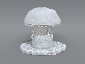 house mushroom 3D Print Model
