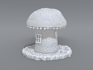house mushroom Modèles 3D en vedette
