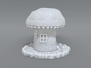 house mushroom 3D Print Model