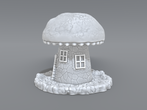 house mushroom Modèles 3D en vedette