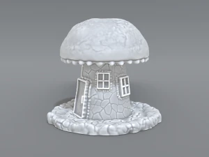 house mushroom 3D Print Model