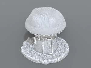 house mushroom 3D Print Model