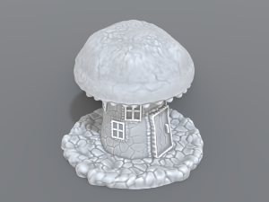 house mushroom Modèles 3D en vedette