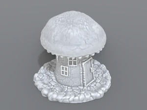 house mushroom 3D Print Model