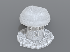 house mushroom Modèles 3D en vedette