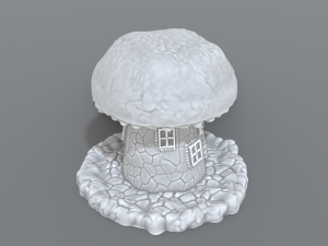 house mushroom Modèles 3D en vedette