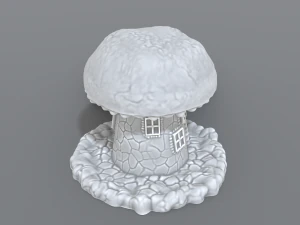 house mushroom 3D Print Model