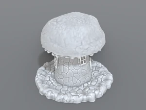 house mushroom 3D Print Model