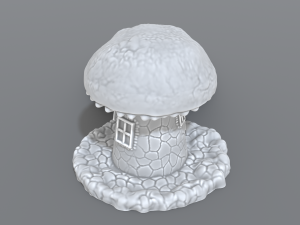 house mushroom Modèles 3D en vedette