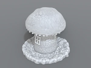 house mushroom 3D Print Model