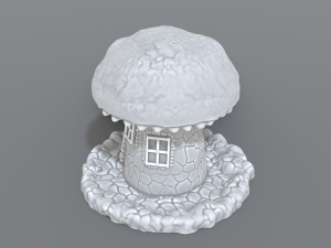 house mushroom Modèles 3D en vedette