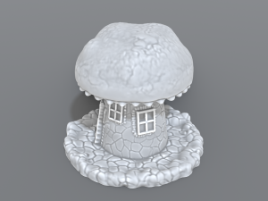 house mushroom Modèles 3D en vedette