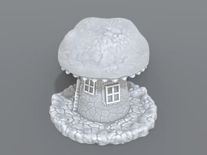 house mushroom 3D Print Model