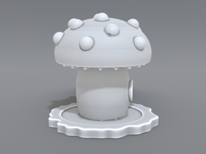 house mushroom Modello di stampa 3D