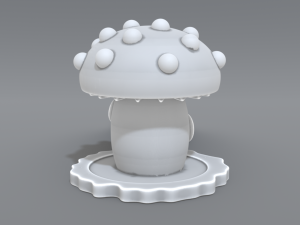 house mushroom Modello di stampa 3D