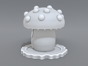 house mushroom Modello di stampa 3D