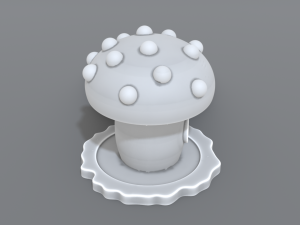 house mushroom Modello di stampa 3D