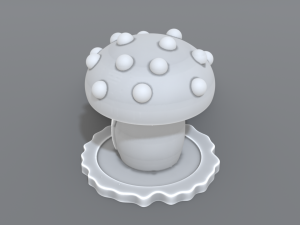 house mushroom Modello di stampa 3D