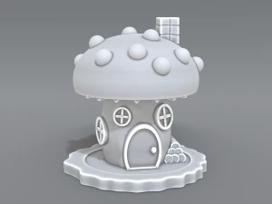 house mushroom 3D Print Model