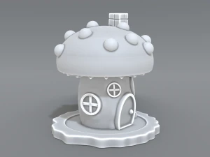 house mushroom 3D Print Model