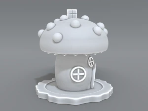 house mushroom 3D Print Model