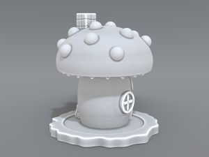 house mushroom Model Cetak 3D