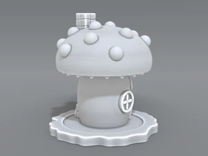 house mushroom 3D Print Model